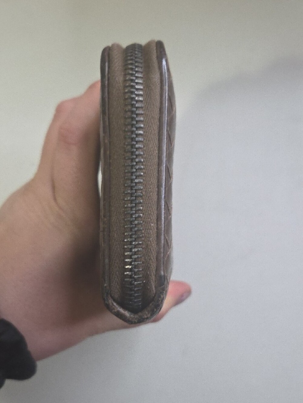 Bottega Veneta Woven Leather Zip Wallet - Brown - Picture 8 of 8
